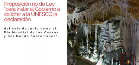 La Comisión de Industria y Turismo del Congreso de los Diputados da un paso más en la celebración oficial del seis de junio, Día de las Cuevas y el Mundo Subterráneo